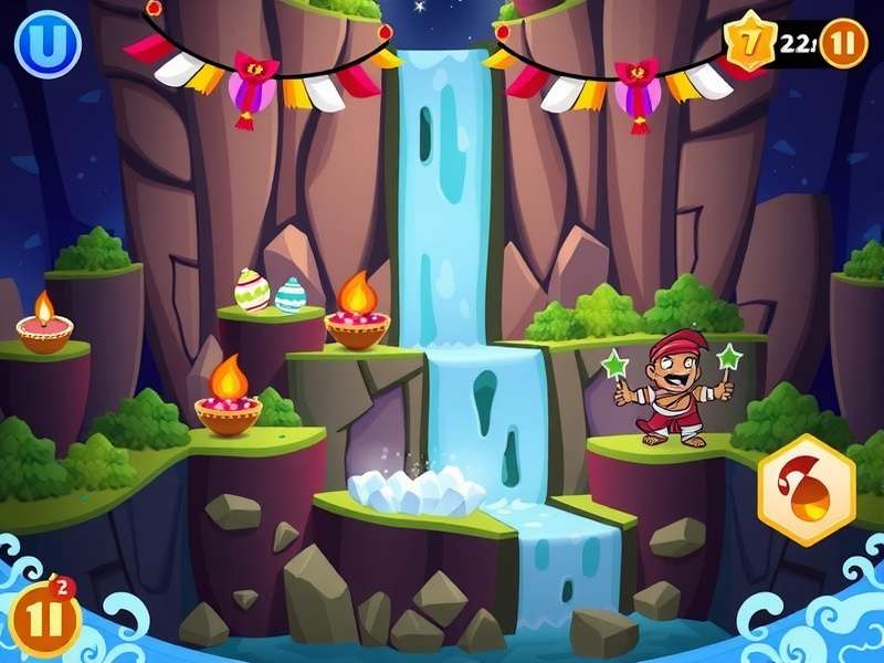 Adventure Falls Ace gameplay screenshot